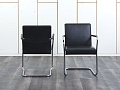 Конференц кресло для переговорной  Черный Кожа/хром Walter Knoll   (УДКЧ1-25072)
