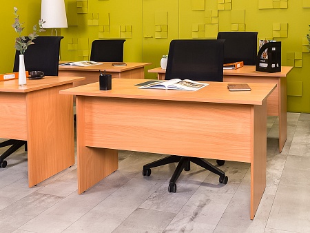 Офисный стол прямой ЛДСП Ольха Россия  СППЛ-030724