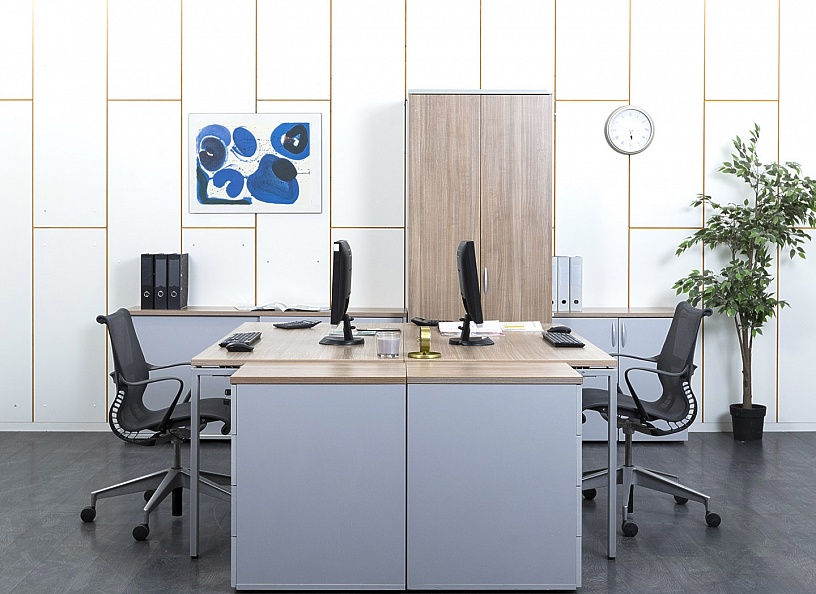 Комплект офисной мебели  1 600х800х760 ЛДСП Зебрано   (КОМЗ-23111)