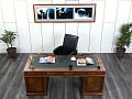 Стол для руководителя ART &amp;amp; MOBLE 2 000х900х760 Массив, шпон Черешня   (СРХ-09013)