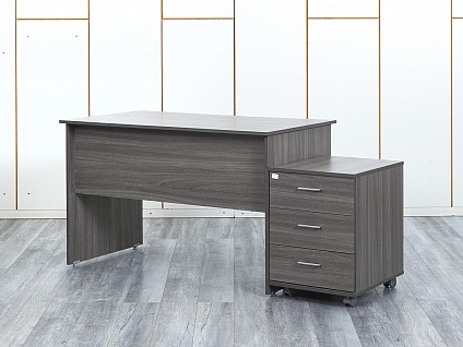 Комплект офисной мебели стол с тумбой  1 200х650х750 ЛДСП Зебрано   (СППЗк-21024)