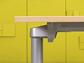 Офисный стол прямой Steelcase ЛДСП Клен Германия  СППВ1-01125