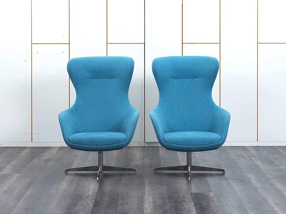 Мягкое кресло Profoffice Ткань Синий Elegance Metal  (Комплект из 2-х мягких кресел КНТНК-30112)