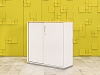 Шкаф для документов офисный Steelcase ЛДСП Белый Франция  ШД2ДБ3-04026