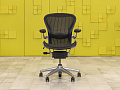 Офисное кресло руководителя на колесах Aeron B Herman Miller Сетка Чёрный США  КРТЧ1-12115