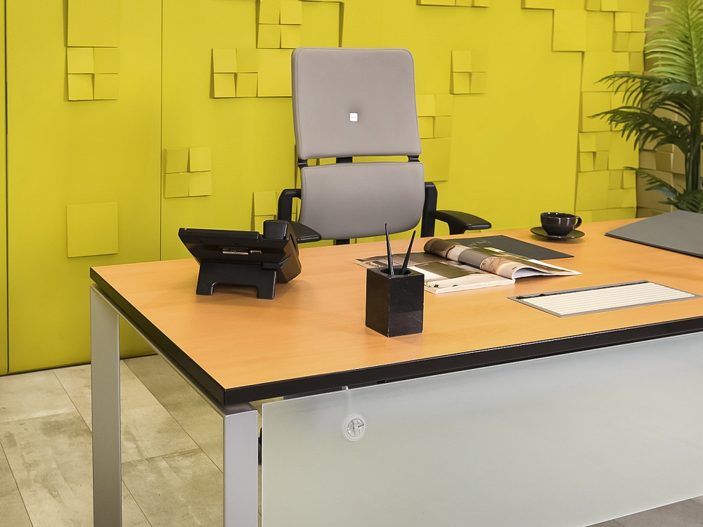 Стол для руководителя   Steelcase ЛДСП Ольха Германия  СРПЛ-30016