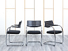 Конференц кресло для переговорной  Черный Ткань VITRA VISAVIS  (КДТЧ-28113)