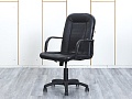 Офисное кресло руководителя   Кожзам Черный   (КРКЧ1-25123)