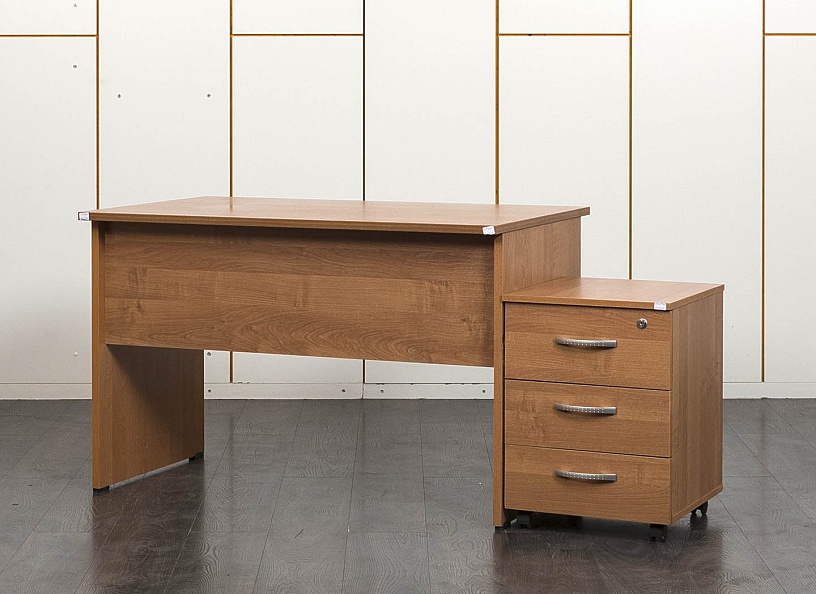 Комплект офисной мебели стол с тумбой  1 190х700х750 ЛДСП Ольха   (СППЛК-14071)