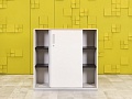 Шкаф для документов офисный Steelcase ЛДСП Белый Франция  ШД2ДБ3-04026