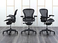 Офисное кресло руководителя  Herman Miller Сетка Черный Aeron  (КРСЧ-25072)