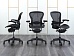 Офисное кресло руководителя  Herman Miller Сетка Черный Aeron  (КРСЧ-25072)