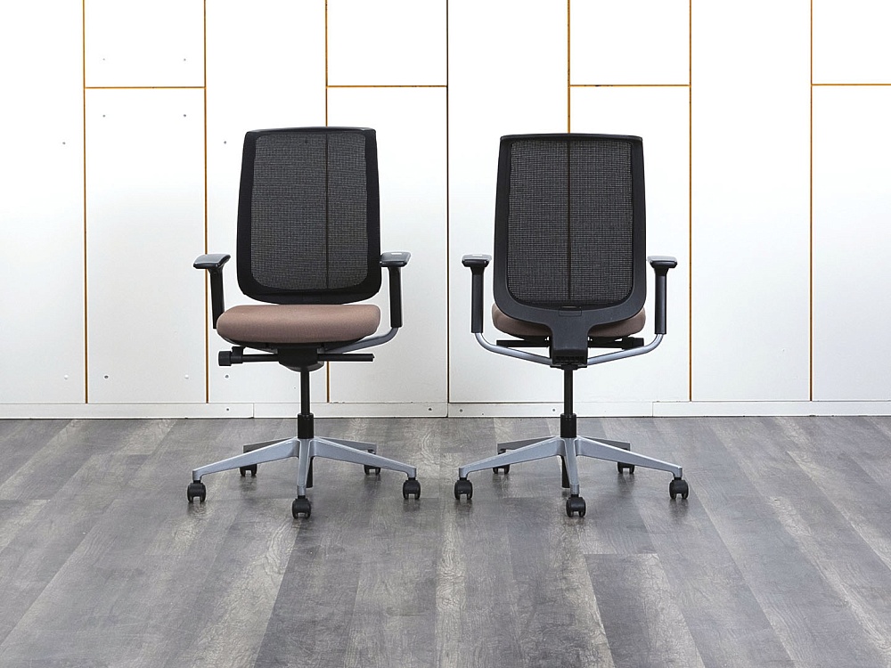 Офисное кресло для персонала  SteelCase Сетка Коричневый   (КПСК-07072)