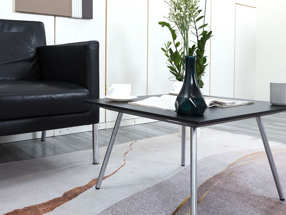 Журнальный столик Walter Knoll 620х620х380 Шпон Черный   (СЖПЧ-28121)