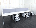 Купить Комплект офисной мебели  4 200х1 630х750 ЛДСП Белый   (КОМБ-27091)