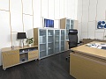 Кабинет руководителя Дипломат 2 000х2 000х750 ЛДСП Зебрано   (КРЗ-11061)