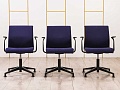 Конференц кресло для переговорной  Синий Ткань SteelCase   (УНТН-12128)