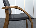 Купить Конференц кресло для переговорной  Черный Дерево/кожзам    (УНКЧ1-14012)