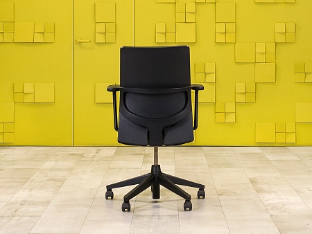 Офисное кресло для персонала на колесах HAWORTH Ткань Чёрный США_КПТЧ3-121124