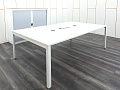 Офисный стол для переговоров Herman Miller 2 400х1 400х750 ЛДСП Белый   (СГПБк-02122)