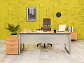 Стол для руководителя  Steelcase ЛДСП Ольха Франция  СРПЛ2-04026