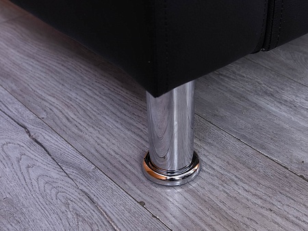 Офисный диван ДМебель Кожзам Черный   (ДНКЧ3-25094(нов))