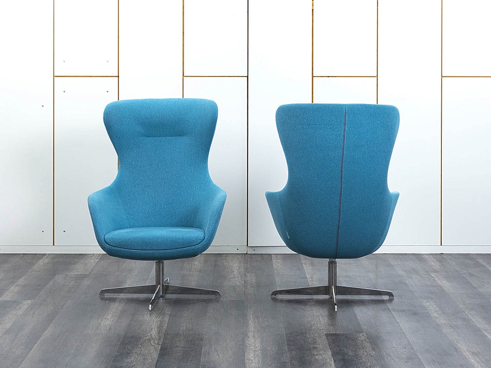 Мягкое кресло Profoffice Ткань Синий Elegance Metal  (Комплект из 2-х мягких кресел КНТНК-30112)