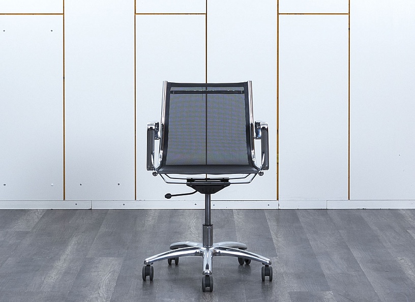 Конференц кресло для переговорной  Черный Сетка LUXY Light-mesh B  (УНСЧ-26043)
