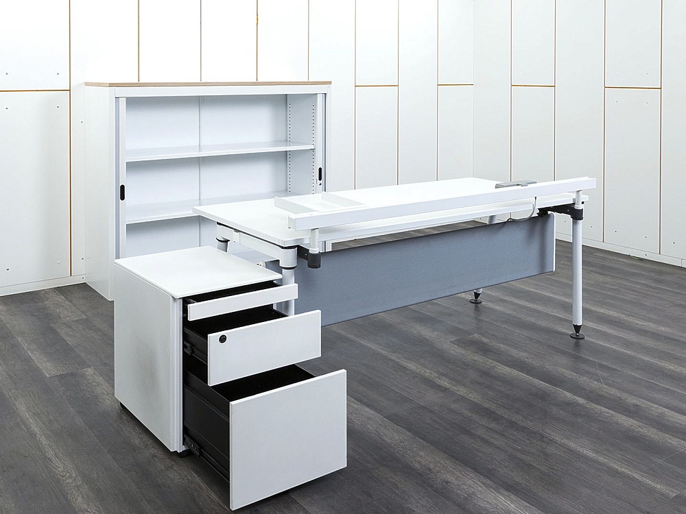 Кабинет руководителя Herman Miller 1 800х880х820 ЛДСП Белый   (КРБ-13112)