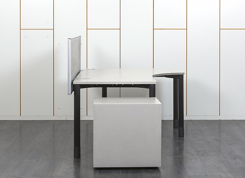 Комплект офисной мебели стол с тумбой Bene 1 600х1 200х750 ЛДСП Серый   (СПУСКп-16081)