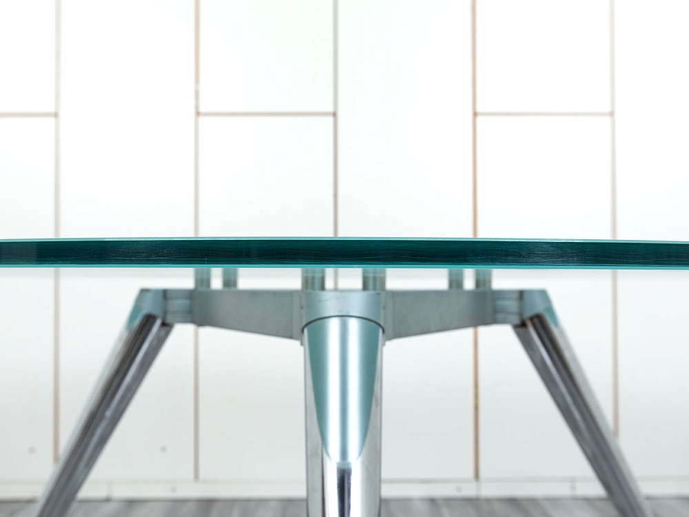 Офисный стол для переговоров  1 200х1 200х715 Стекло Прозрачный ENOSI EVO  (СГКС-04104)