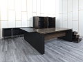 Кабинет руководителя Sinetica 2 280х2 000х730 Шпон Зебрано Ego Cotto  (КРЗ-07034)