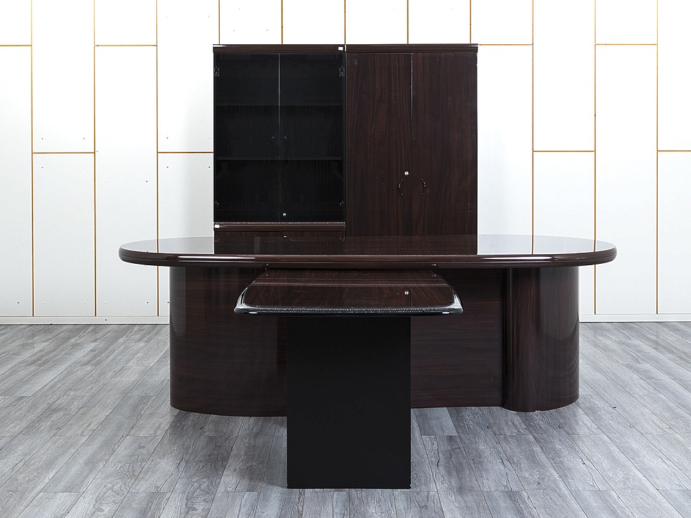 Кабинет руководителя GOODFURNITURE 2 500х2 100х770 МДФ Махагон Perth  (КРШ-13054)