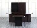 Кабинет руководителя GOODFURNITURE 2 500х2 100х770 МДФ Махагон Perth  (КРШ-13054)