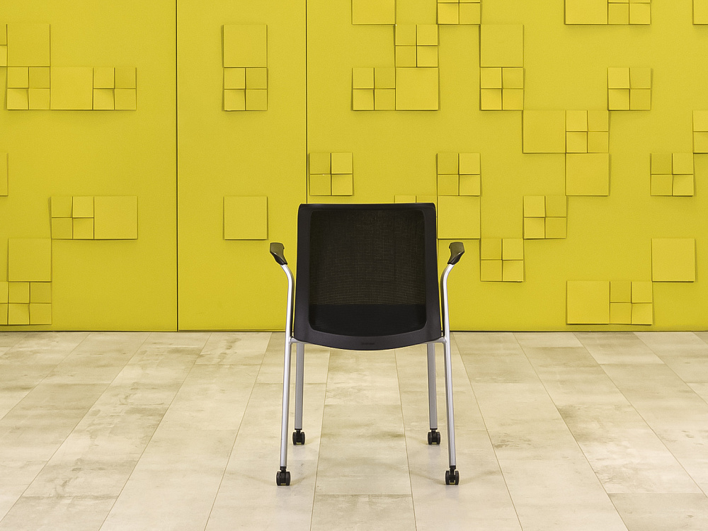 Конференц кресло для переговорной Reply Steelcase Ткань Чёрный Франция  КНТЧ-30016