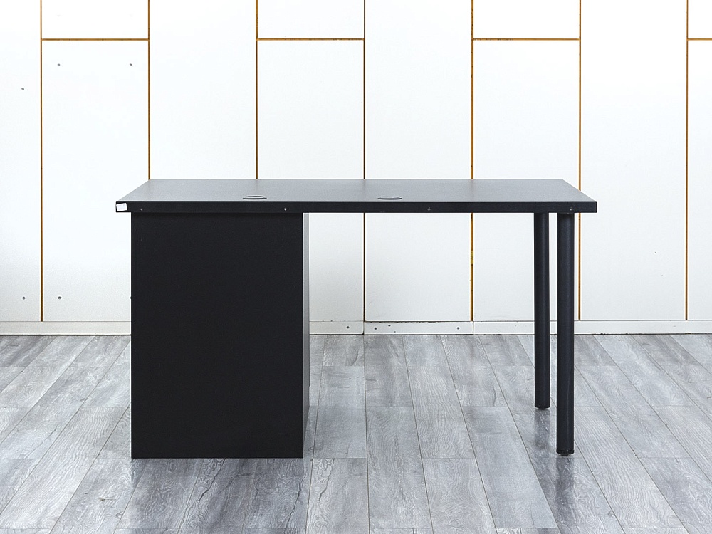 Комплект офисной мебели стол с тумбой IKEA 1 400х800х760 ЛДСП Черный   (СППЧКп-04064)