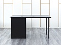 Комплект офисной мебели стол с тумбой IKEA 1 400х800х760 ЛДСП Черный   (СППЧКп-04064)