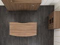 Кабинет руководителя  1 800х930х810 ЛДСП Зебрано   (КРЗ-11081)