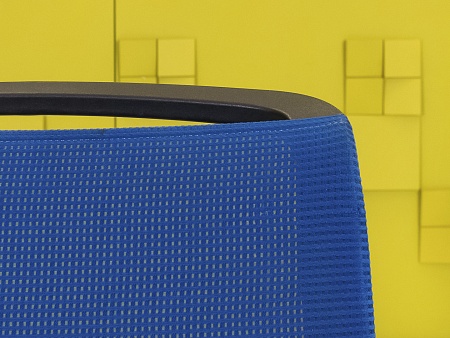 Офисное кресло для персонала на колесах Steelcase Ткань Синий Франция_КПТН-011023