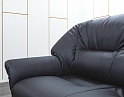 Купить Офисный диван Юнитекс Кожзам Черный Панорама  (ДНКЧ-05082(нов))