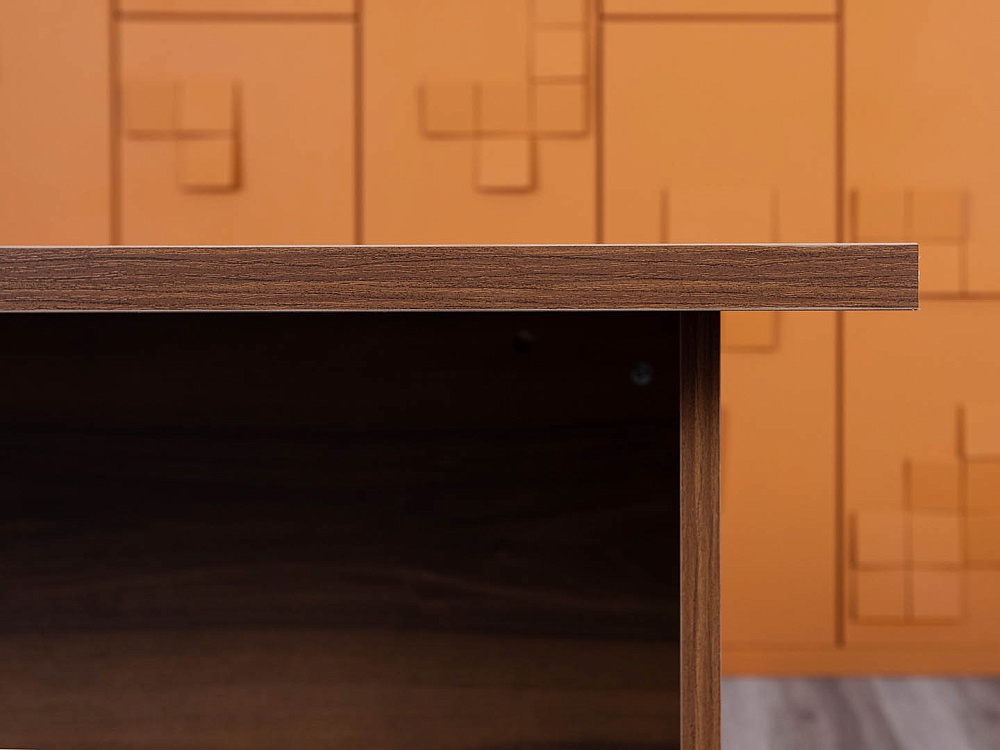 Офисный стол прямой  1 380х680х750 ЛДСП Орех   (СППХ-04074(нов))