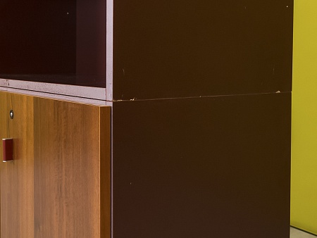 Шкаф в кабинет руководителя для документов GOODFURNITURE CANNES 900x455x2010 Комбинированный МДФ Оре