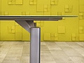 Офисный стол для переговоров Стекло Серый  СГОС-09125