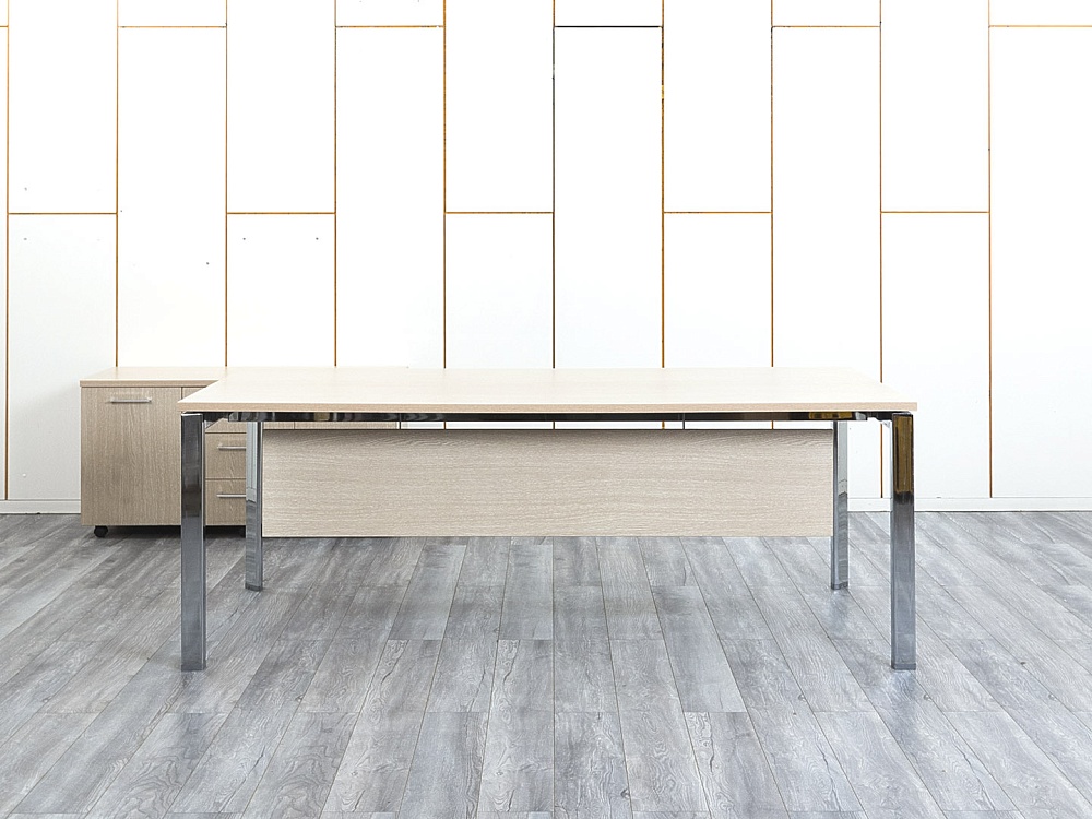 Стол для руководителя Sinetica 2 000х1 000х750 ЛДСП Зебрано   (СРПЗк-20034)