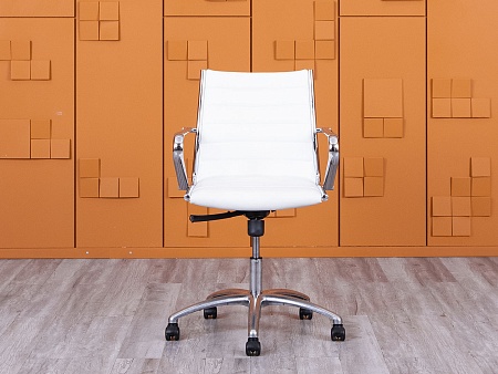 Офисное кресло руководителя  Sitland  Кожа Белый   (КПКБ-27062)