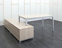 Купить Комплект офисной мебели стол с тумбой  1 400х2 030х750 ЛДСП Зебрано   (СПУЗК-13101)