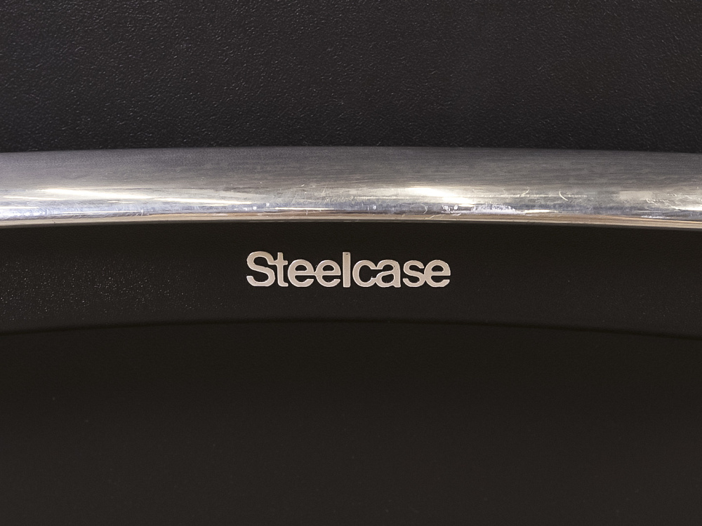 Офисное кресло руководителя на колесах Leap V2 Steelcase Кожа Чёрный Франция  КРКЧ-23066