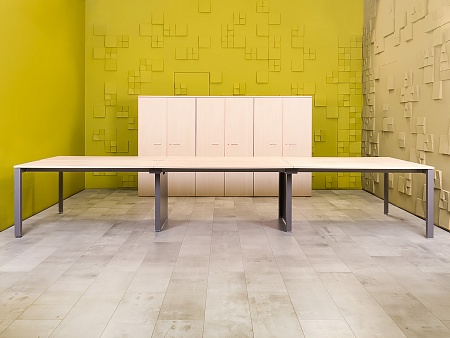 Комплект офисной мебели на 6 человек LAS ДСП Клен Италия_ГКВ-09091