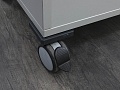 Офисная тумба для оргтехники SteelCase 710х435х720 ЛДСП Серый   (ТО1ДС-07122)