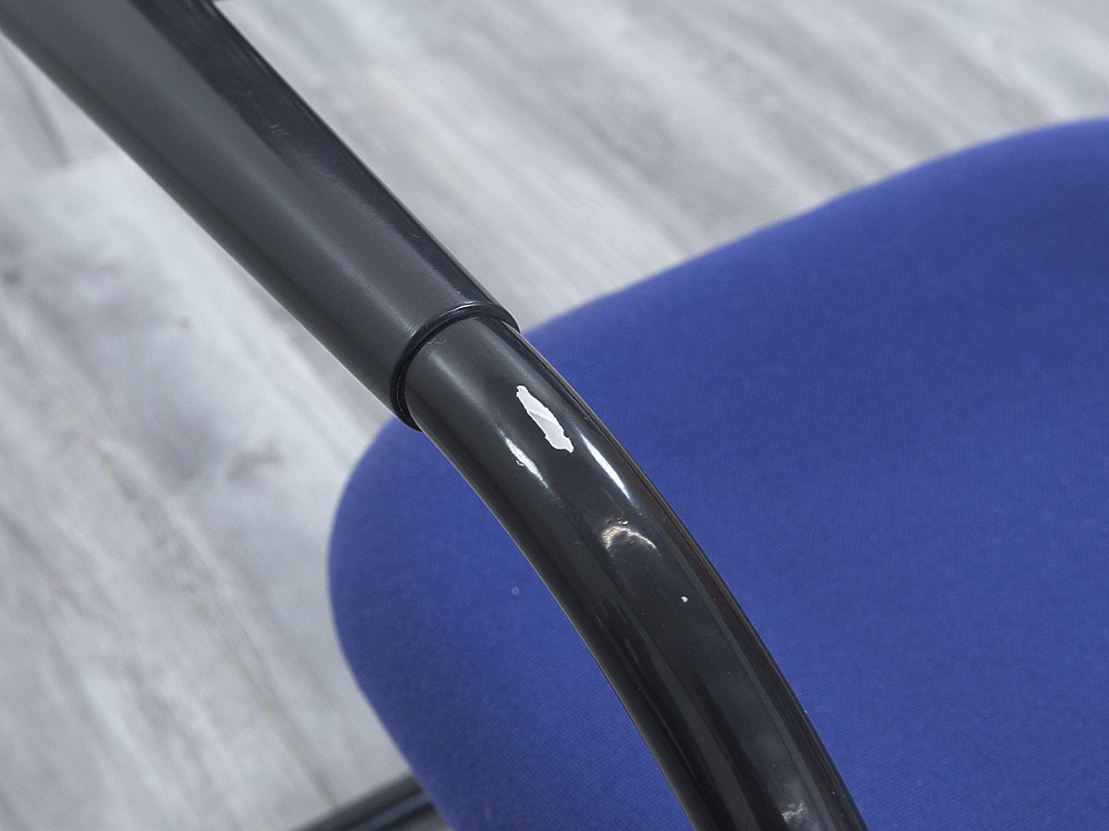 Конференц кресло для переговорной  Синий Ткань VITRA VISAVIS 2  (КДТН-28113)